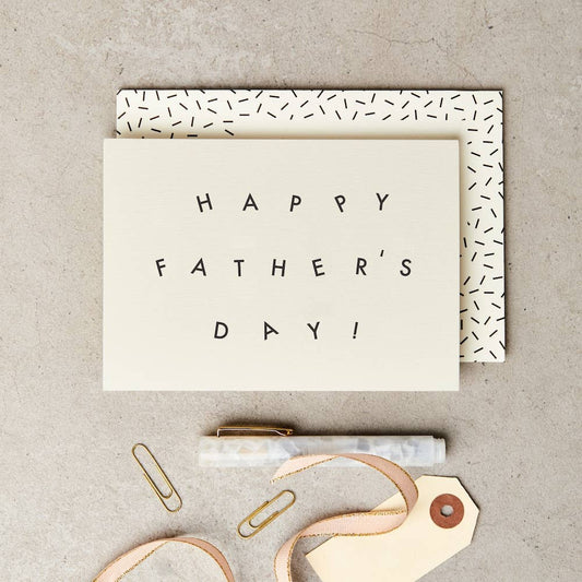 Happy Father's Day Font Greetings Card