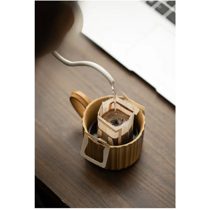 Japanese Style Ceramic Coffee Mug with Saucer Set