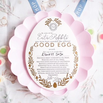 Good Egg Certificate