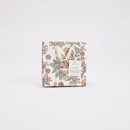 Hand Block Printed Gift Bags (Small) - Pink Earth Collection