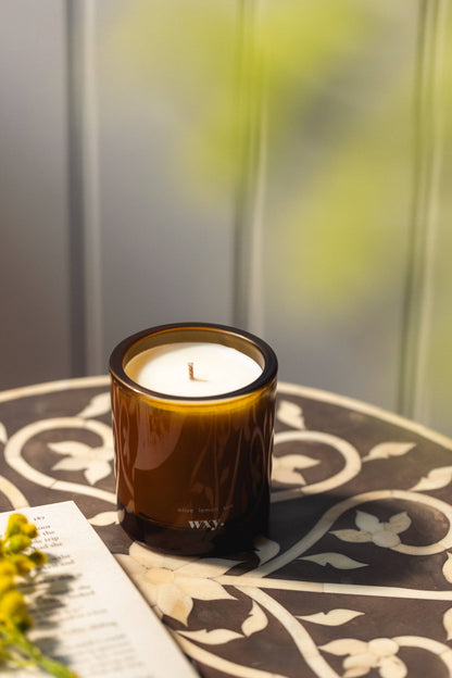 Wxy Scented Candle 150g - olive. lemon. sun.