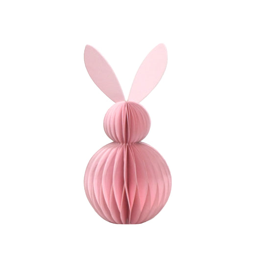 Honeycomb Bunny 22.5cm - Light Pink