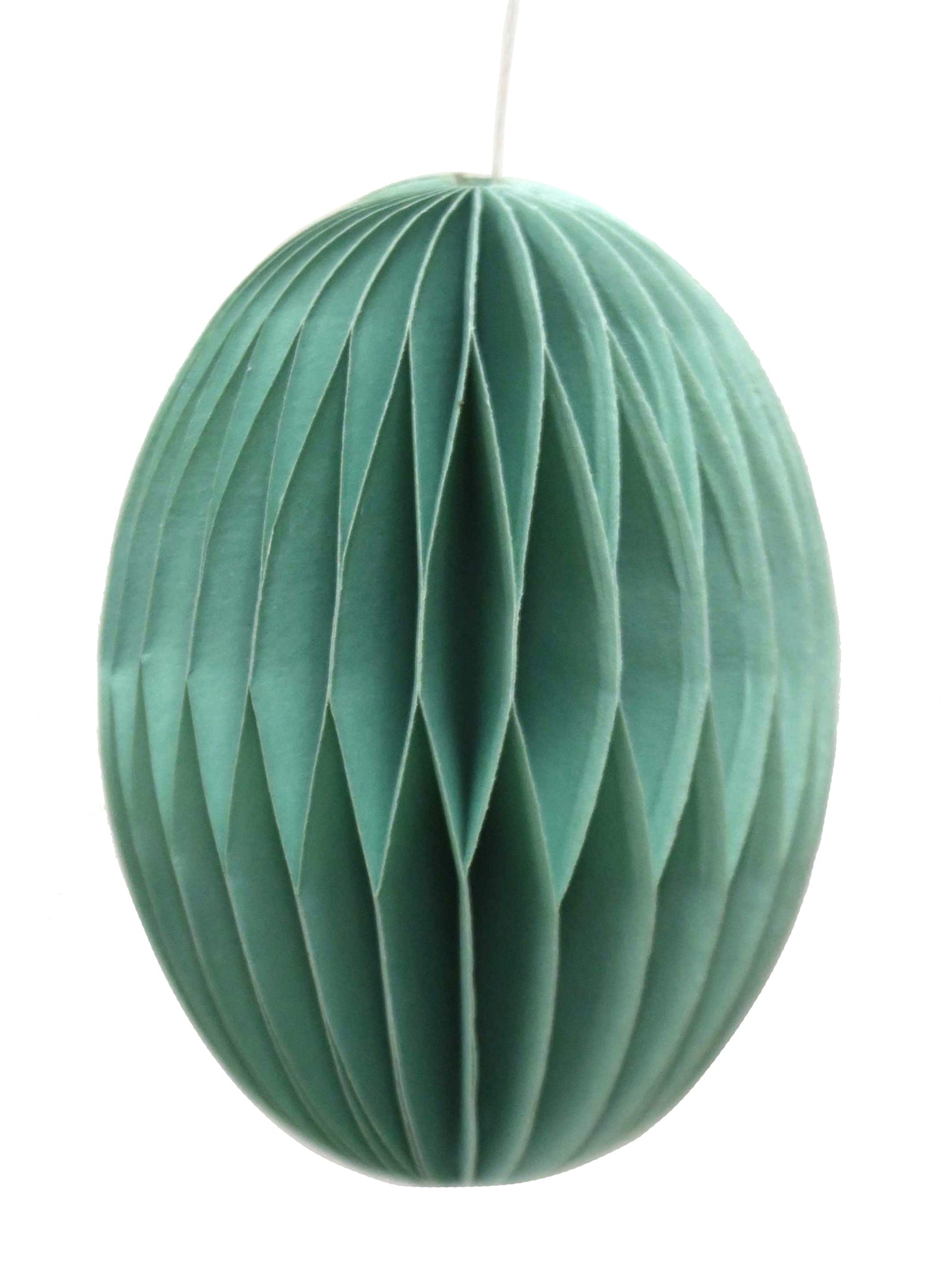 Honeycomb Paper Egg Decoration  8cm - Sage Green
