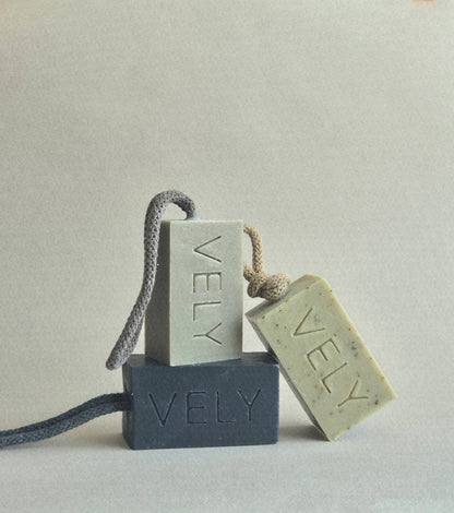 Natural Handmade Soap On A Rope "Early Morning"