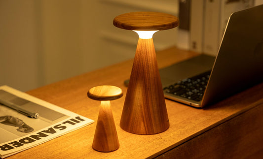 Sylva Table Lamp - Mini - Walnut