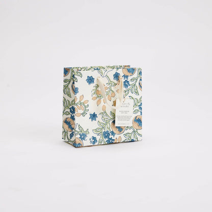 Hand Block Printed Gift Bags (Small) - Indigo Collection