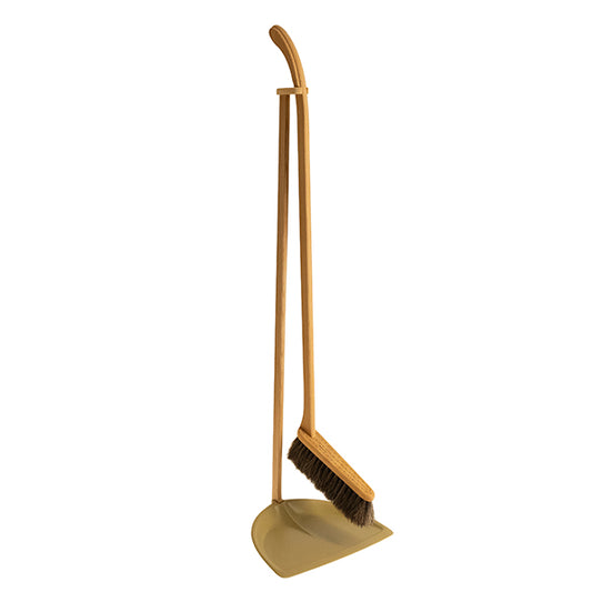 Iris Hantverk Tall Dustpan & Brush set Ocher
