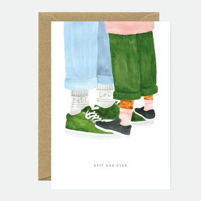 Best Dad Socks Greetings Card