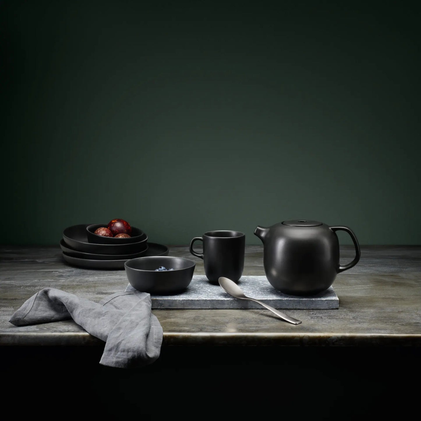 Nordic kitchen Cup Ceramic black - Sandstone