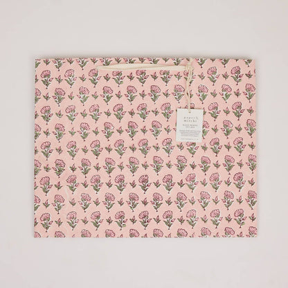 Hand Block Printed Gift Bags (Large) - Blush Refresh Collection