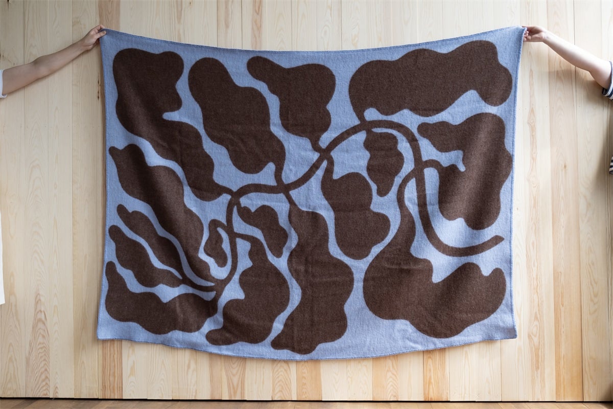 Leaves Wool Blanket