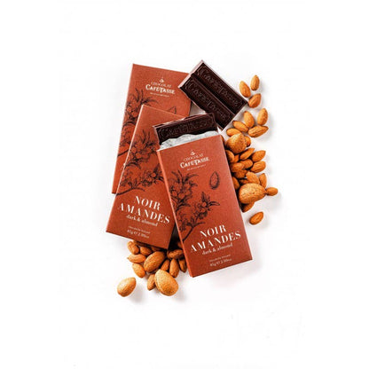 Cafe-Tasse Chocolate Bar 85g Black & Almonds