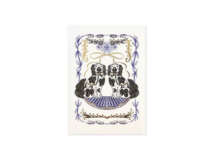 Staffordshire Dogs Pop-Up Card