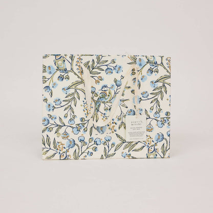 Hand Block Printed Gift Bags (Medium) - Blue Stone Collection