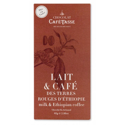 Cafe-Tasse Chocolate Bar 85g 
Milk & Ethiopian Coffee