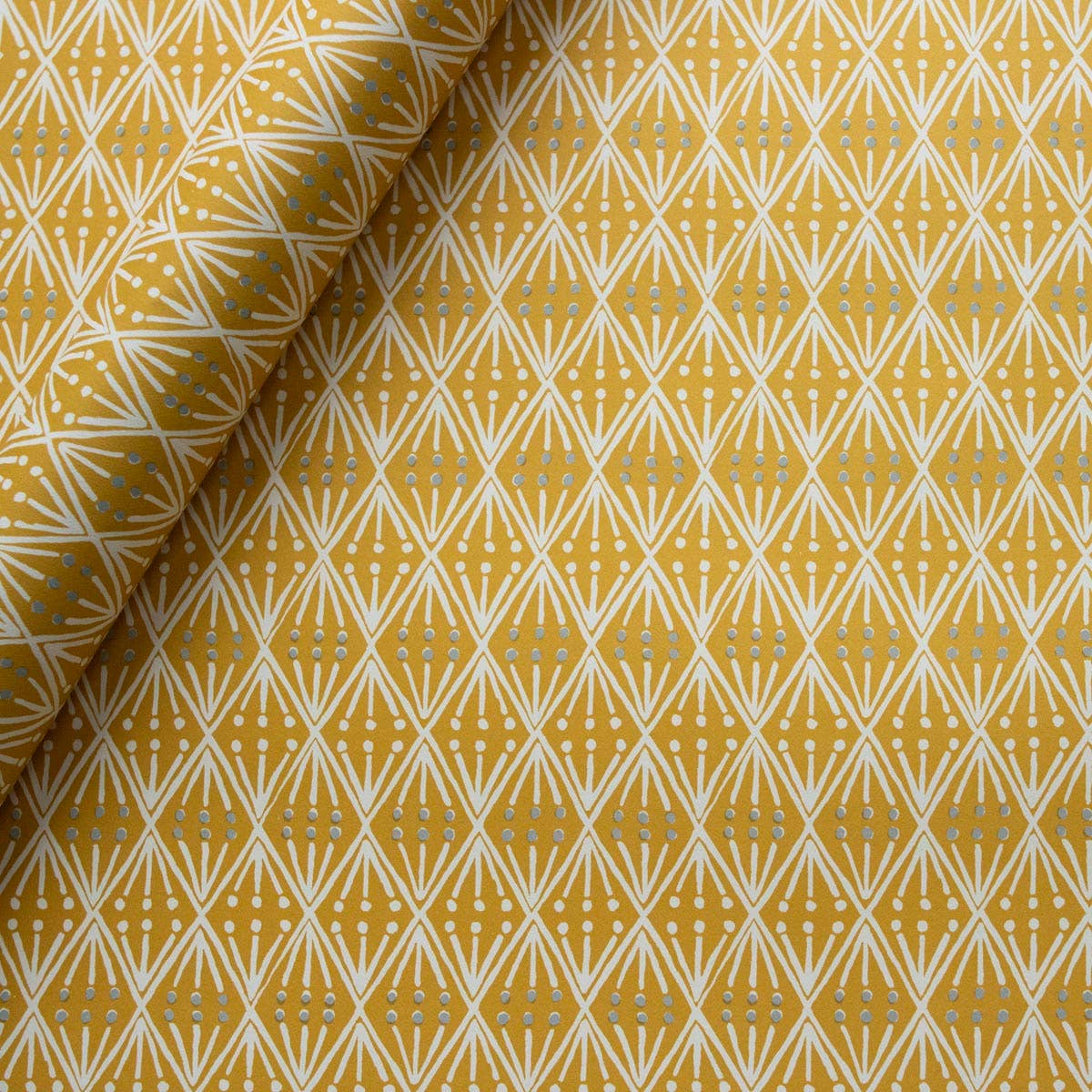 Cambridge Imprint Sheet Patterned Paper Selvedge Mustard