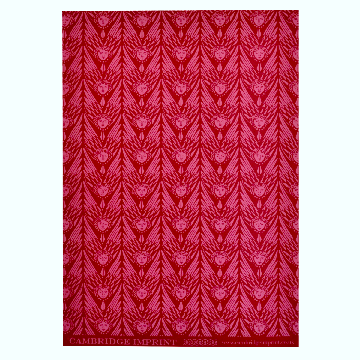 Cambridge Imprint Patterned Paper Suffolk Angels Plum Pudding