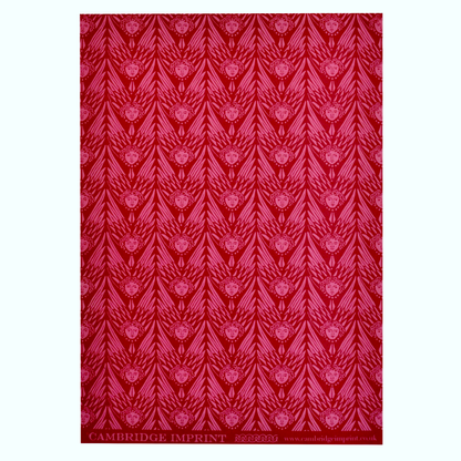 Cambridge Imprint Patterned Paper Suffolk Angels Plum Pudding