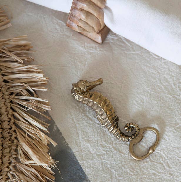Brass Opener Seahorse