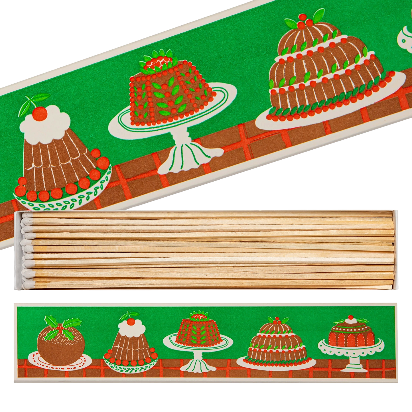 Archivist Extra Long Matches - Christmas Puddings