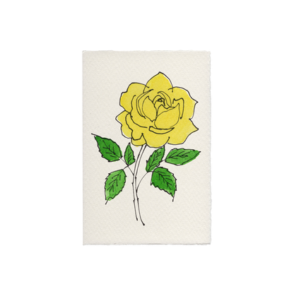Rose Card: Red