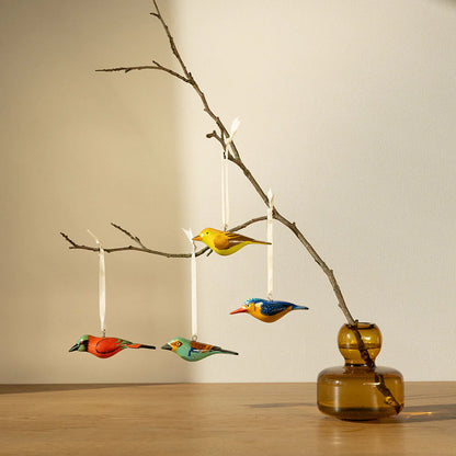 Wooden Ornament - European Roller