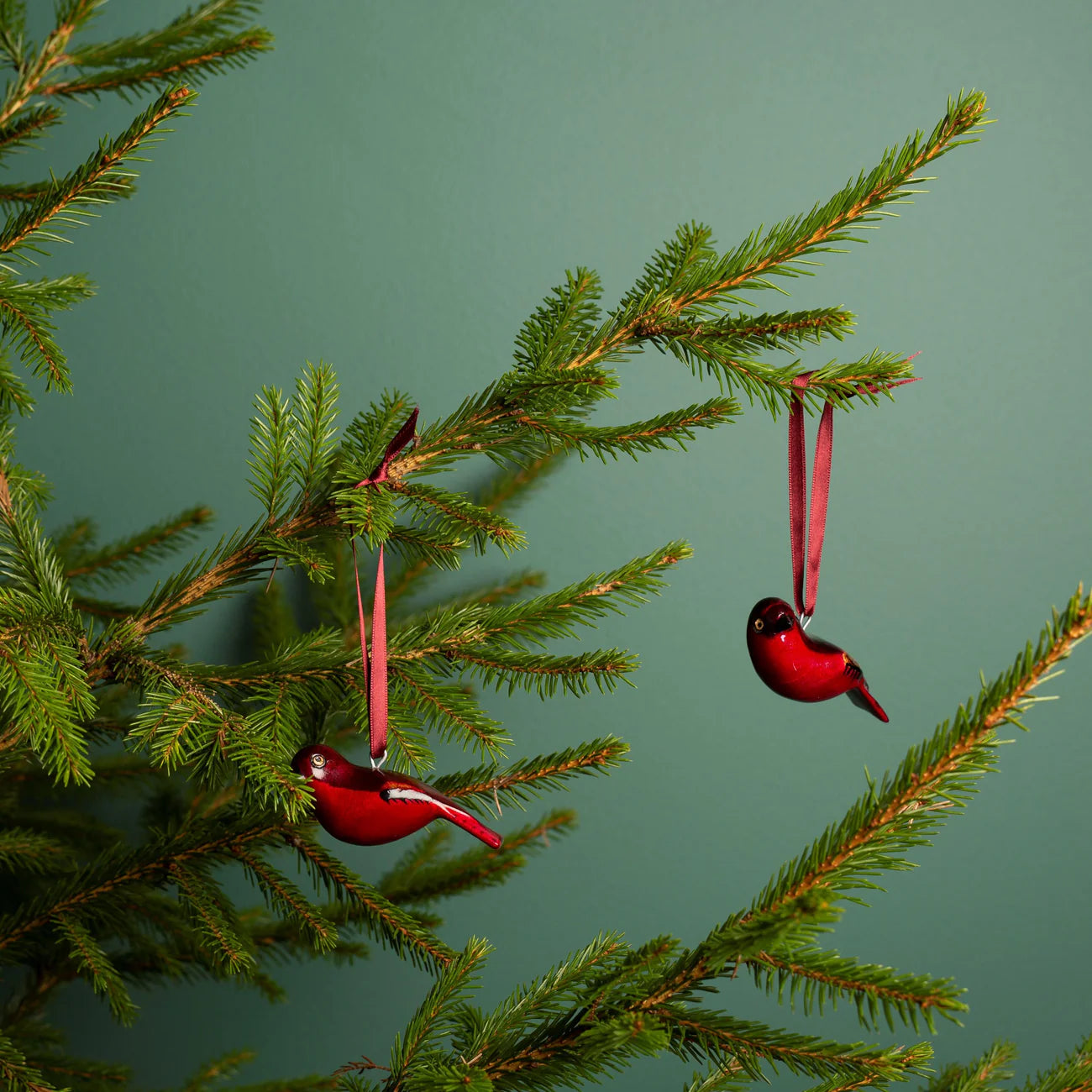 Wooden Ornament - Firefinch