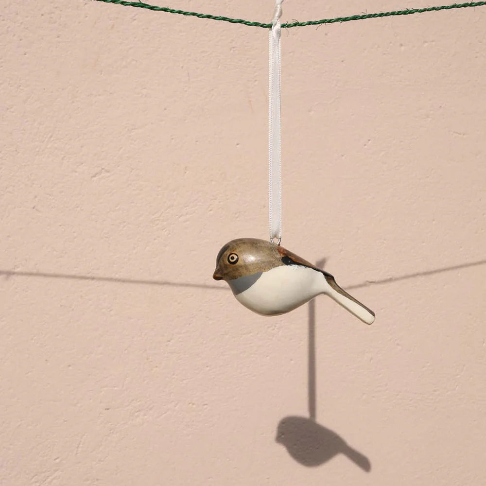 Wooden Ornament - Coal Tit