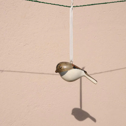 Wooden Ornament - Coal Tit
