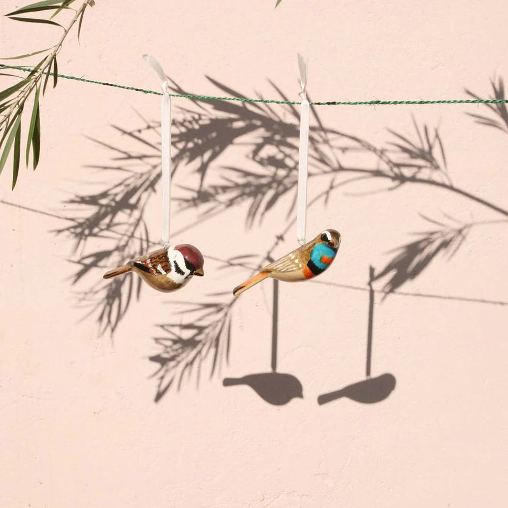 Wooden Ornament - Sparrow