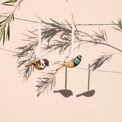 Wooden Ornament - Sparrow