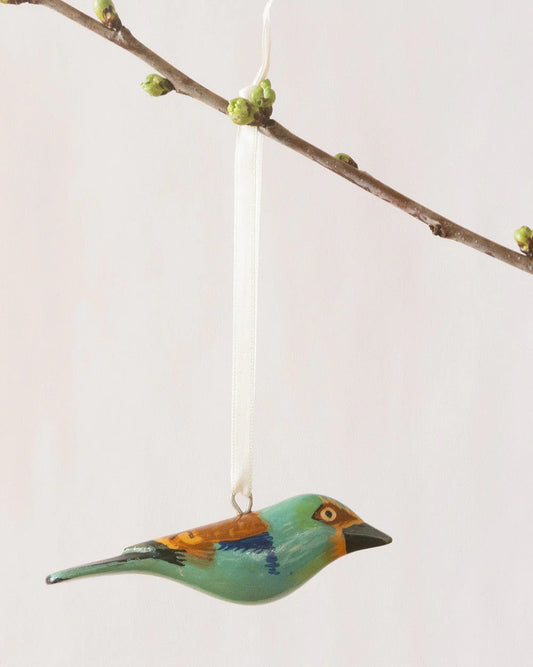 Wooden Ornament - European Roller