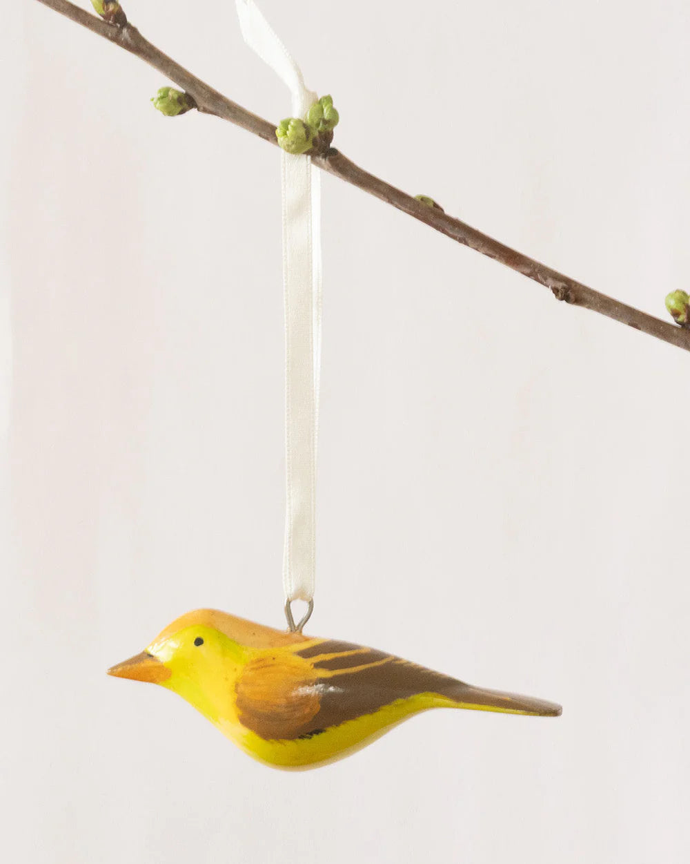 Wooden Ornament - Icterine Warbler
