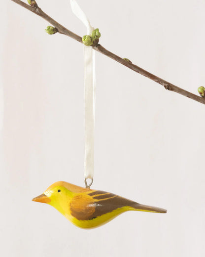 Wooden Ornament - Icterine Warbler