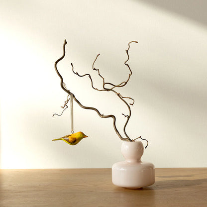 Wooden Ornament - Icterine Warbler