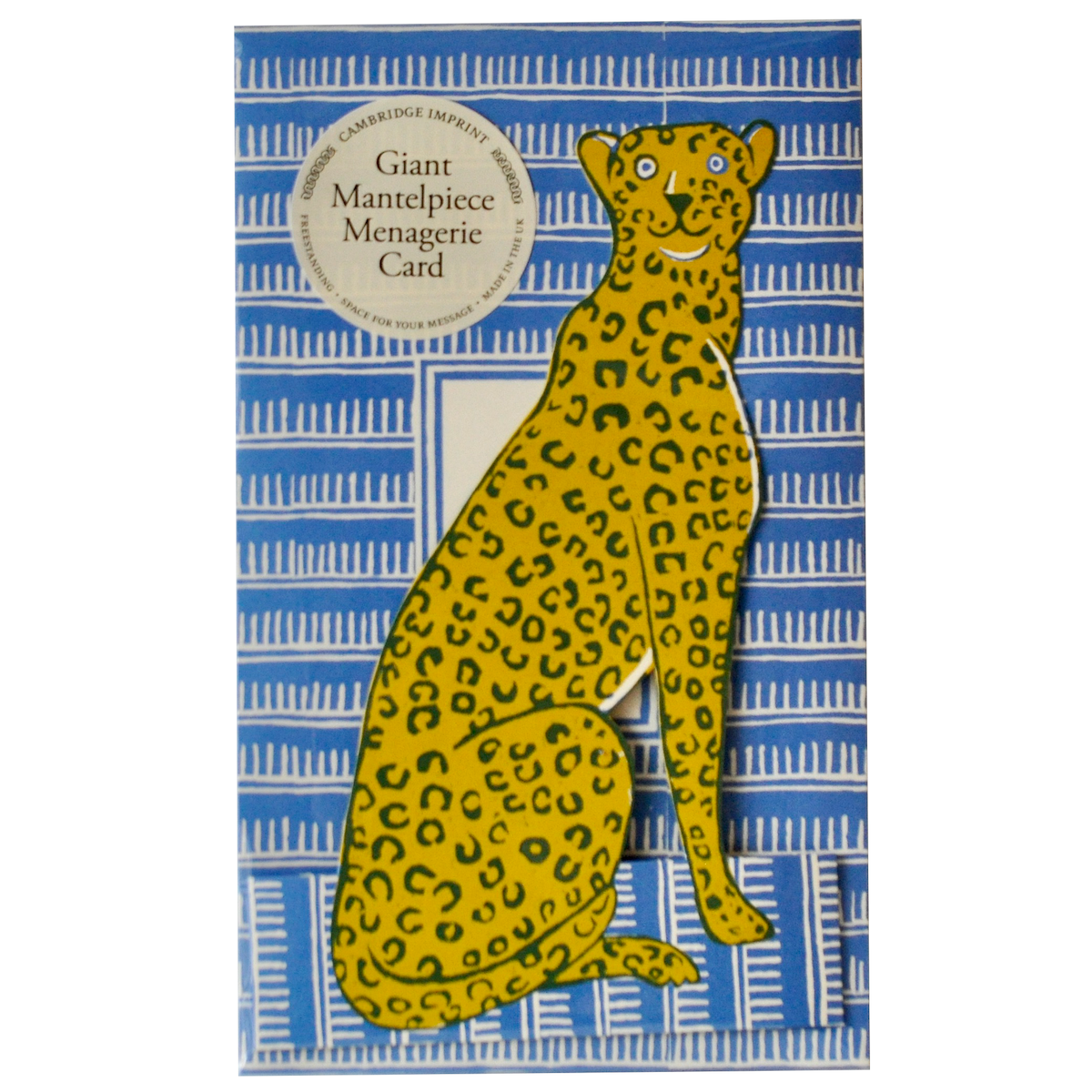 Giant Mantelpiece Menagerie Card: The Cheetah