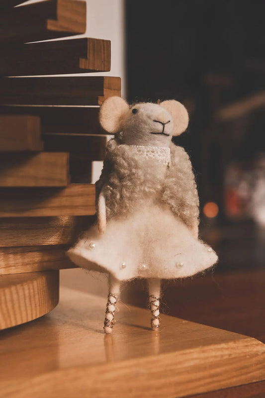 Mice White - Furry Jacket / Skirt
