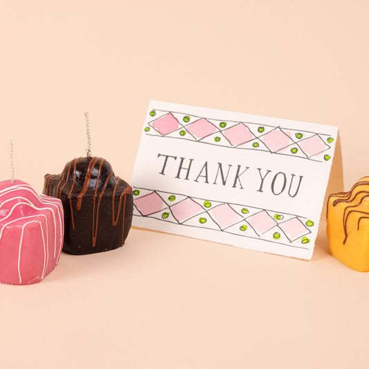 Thank You Card (Harlequin): Candy Pink