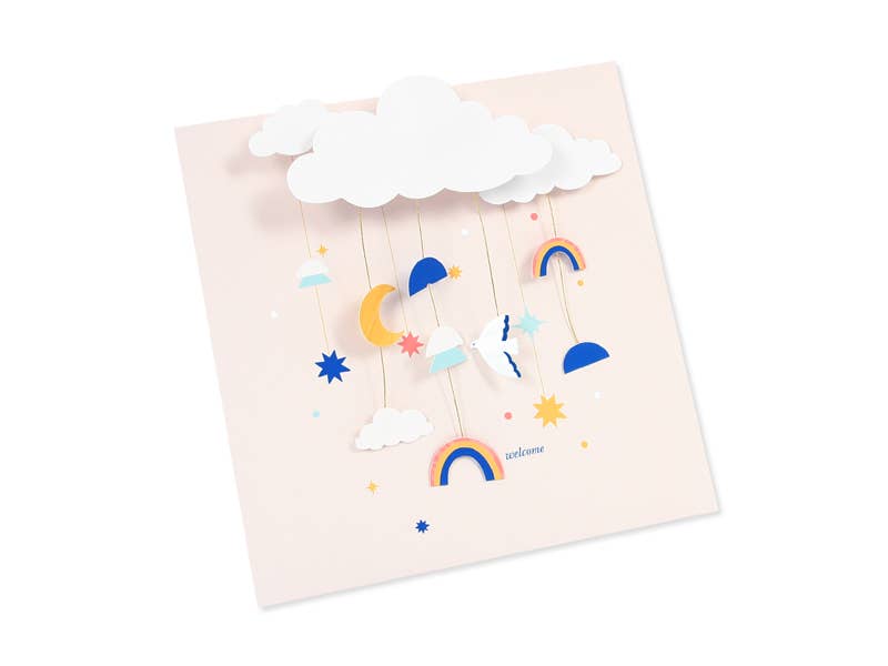 Baby Mobile Pop-Up Card
