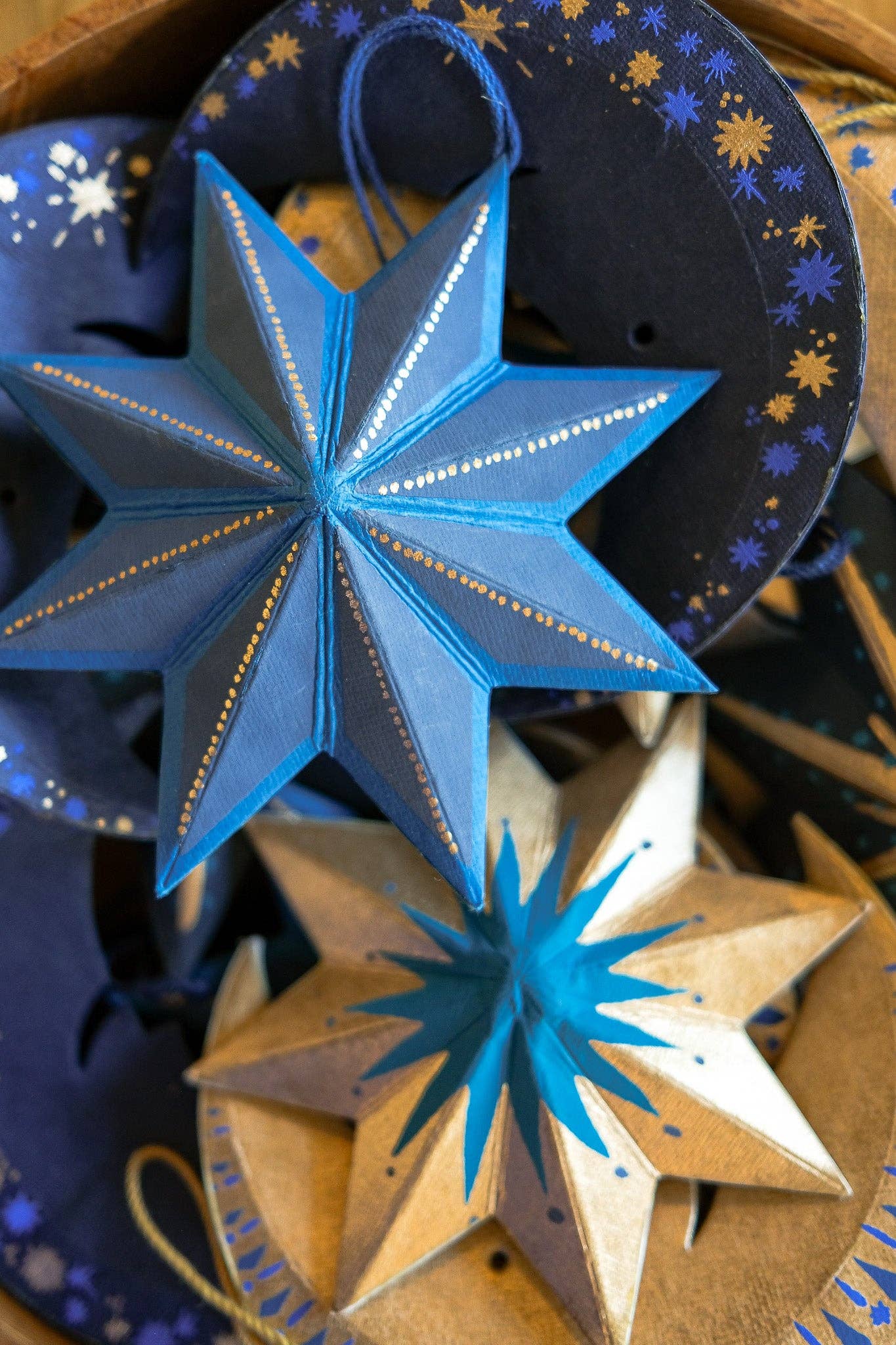 Midnight Star Screen-Printed Board Decoration