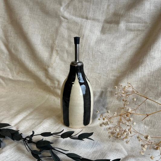 Stripe Ceramic Oil Bottle