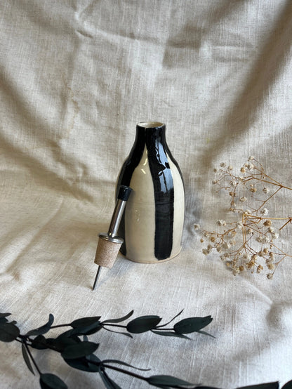 Stripe Ceramic Oil Bottle