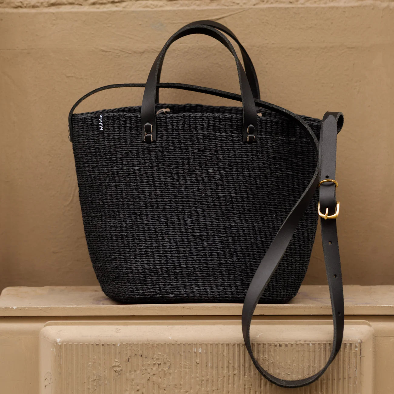 Kiondo Crossbody Basket Bag - Black Small