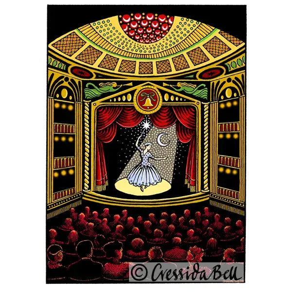 Curtain Call Christmas Card / 5 Pk