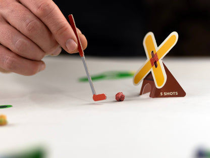 Mini Matches Golf | Tabletop Game Set for Golf Fans