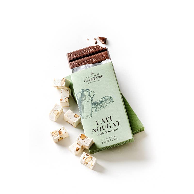 Cafe-Tasse Chocolate Bar 85g - Milk Nougat Chocolate Bar – Goodwin and ...