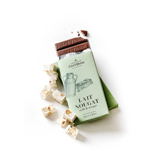 Cafe-Tasse Chocolate Bar 85g - Milk Nougat Chocolate Bar