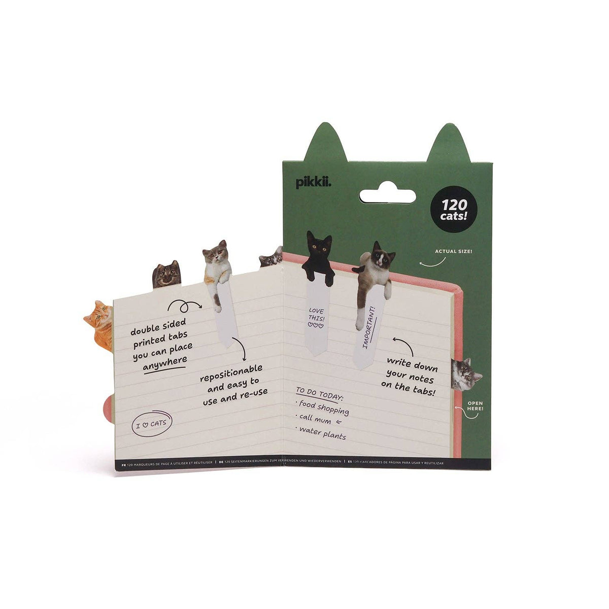 Cat Page Markers | Cute Sticky Tabs for Readers