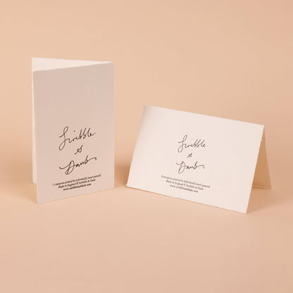 Good Luck Card (Four Leaf Clovers)