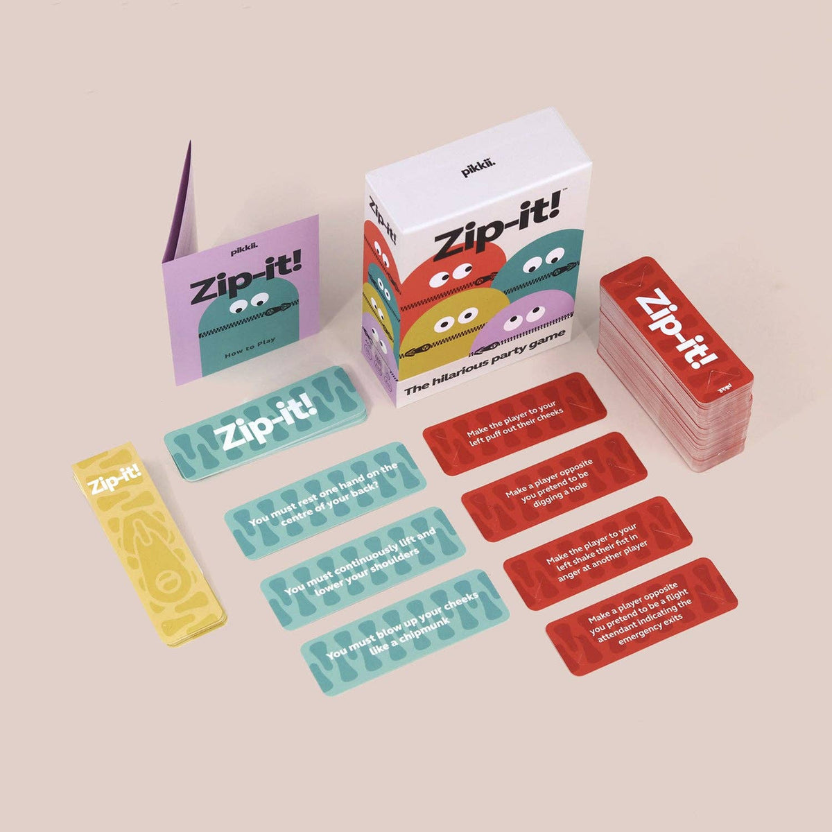 Zip-It Party Game | No-Talking Game | Fast-Paced Party Fun